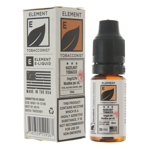 Element Tobacconist 10ml E-liquid By Element E-Liquids - The JuicyJoint