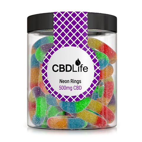 CBD Life - Neon Rings (20 x 25mg) – 500mg