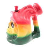 Rasta Death's Head - Ceramic Waterpipe Bong
