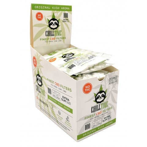 CBD Chill Time - Extra Slim Filters - Pack of 100