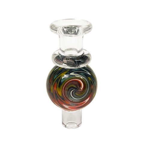 Chongz "I'm Free" Small  Glass Carb Cap - Swirly Coloured