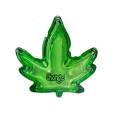 Chongz - Leaf Shape Glass Ashtray - Transparent Green