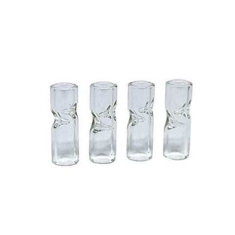 Chunky Wide Glass Tips - Clear - Pack of 4