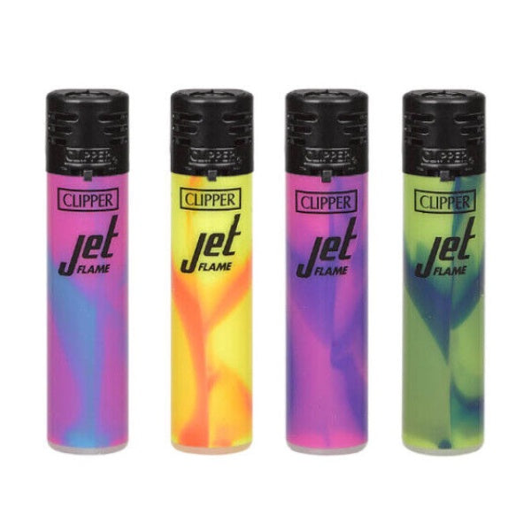 Clipper Jet Flame Accendini Serie Nebula - Confezione Da 8 Pezzi, Fiamma Getto - 4