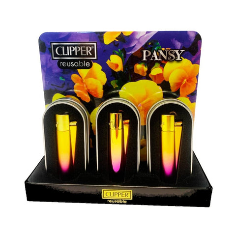 Clipper Metal Lighter - Pansy Gradient
