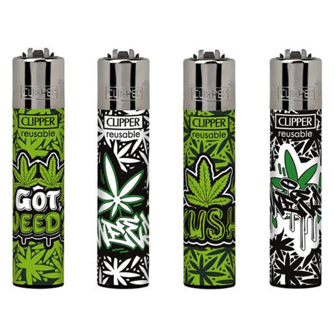 Clipper Lighter - Graffiti Leaves