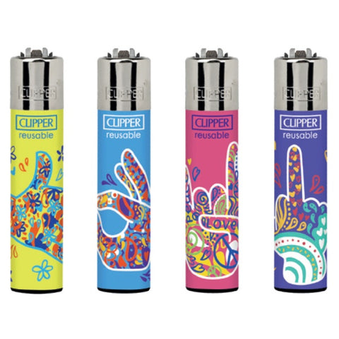 Clipper Lighter - Hippie Hands 2
