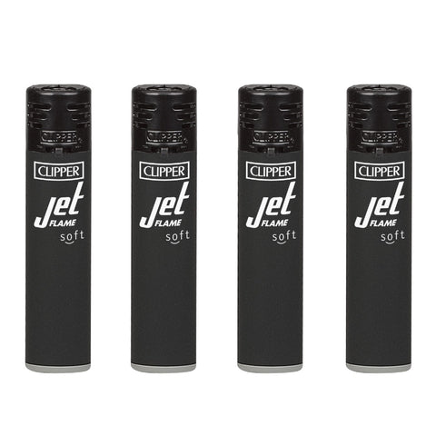 Clipper - Jet Flame Lighter - Soft Black