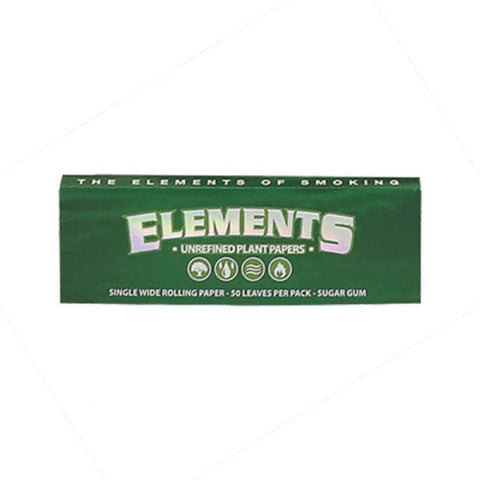 Elements Green - Single Wide - Unrefined Plant Papers