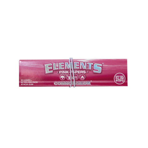 Elements Pink - Connoisseur Kingsize Slim - Rolling Papers