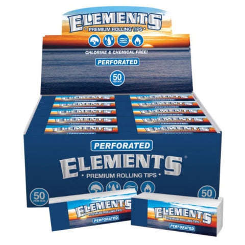 Elements - Perforated - Chlorine Free - Rolling Tips - Box of 50