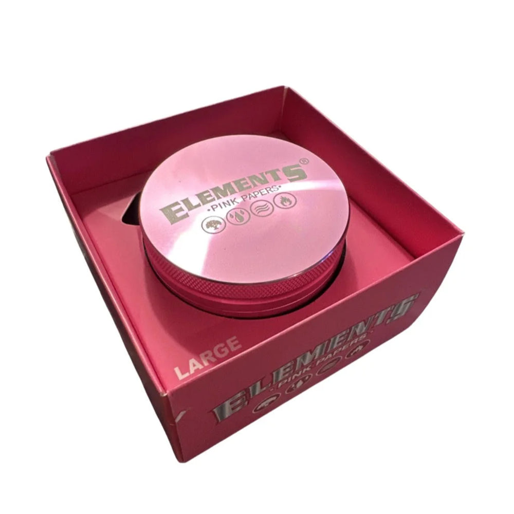 ELEMENTS 20564 Grinder-pink-61 mm 4-piece, aluminum