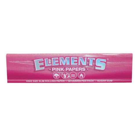 Elements Pink - Kingsize Slim - Rolling Papers