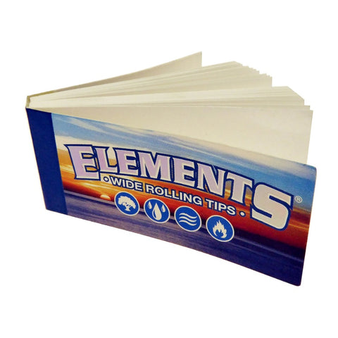 Elements - "WIDE" Non-Perforated 60mm x 25mm  - Rolling Tips
