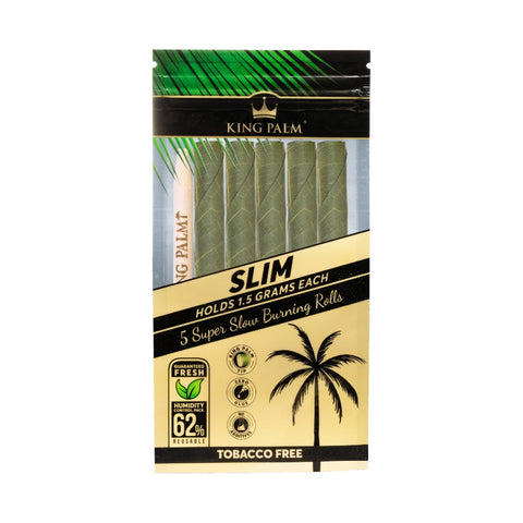 King Palm - Hand Rolled Palm Leaf Blunts - Slim Pack of 5