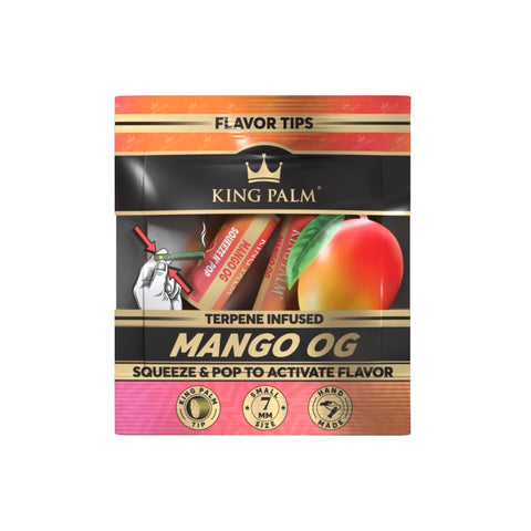 King Palm - Terpene Infused Organic Corn Husk Tips - Mango OG - Pack of 2