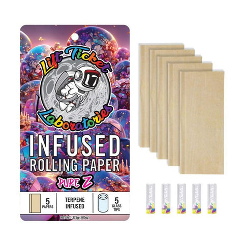 Lift Tickets - Terpene Infused Rolling Papers with Glass Tips - Pure Z