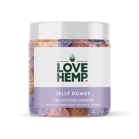 Love Hemp CBD Jelly Domes - Sugar Free & Vegan 600mg (30 x 20mg)