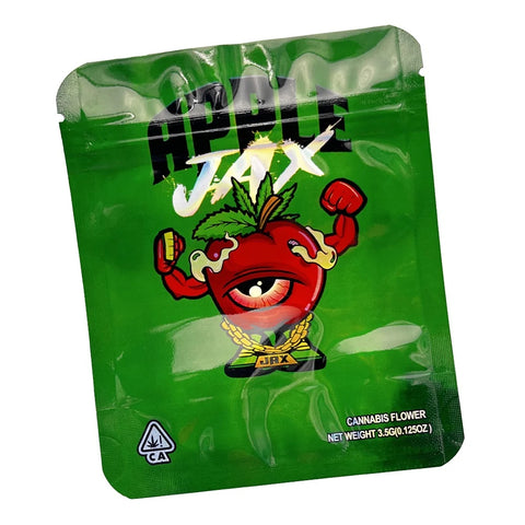 Designed Mylar Bag - Apple Jax - 12.5cm x 10cm  - Pack of 50