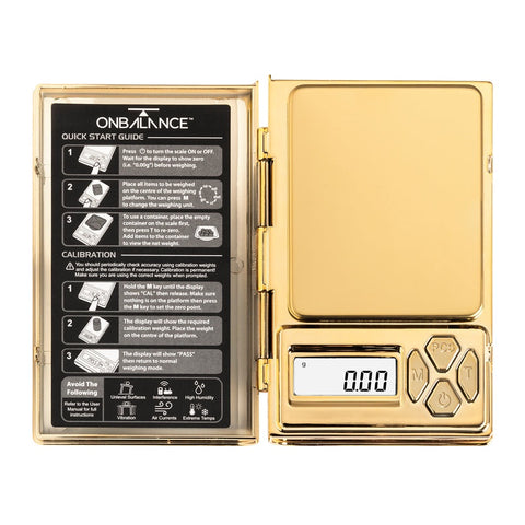 SALE!! On Balance - Shine Chrome Gold - Digital Scales (100g x 0.01g)