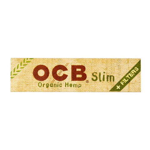 OCB - Kingsize Slim Organic Hemp Rolling Papers With Tips