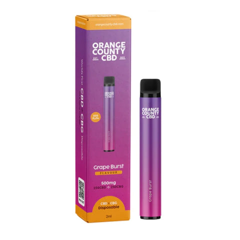 Orange County - Disposable CBD Vape Pen - 500mg CBD/CBG