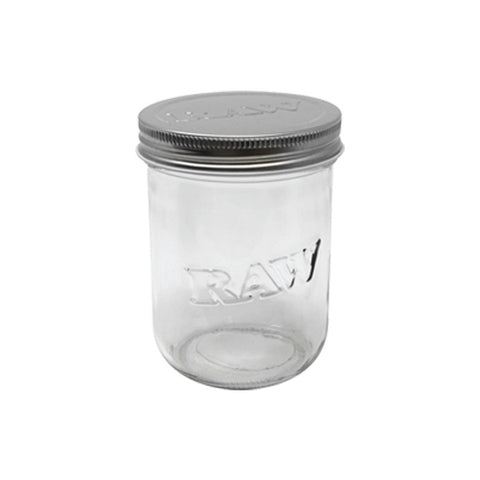 RAW - 16oz Glass Mason Jar - Capacity 28g