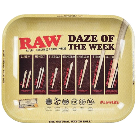 Raw - Metal Rolling Tray Large - Daze Design