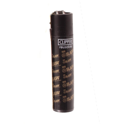 RAW Clipper Lighter - Black & Gold with Mini Logos - Special Edition