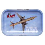 SALE!! Raw - Metal Rolling Tray - Prepare For Flight