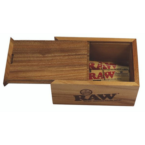 RAW Slide Box Acacia Wood Large The JuicyJoint