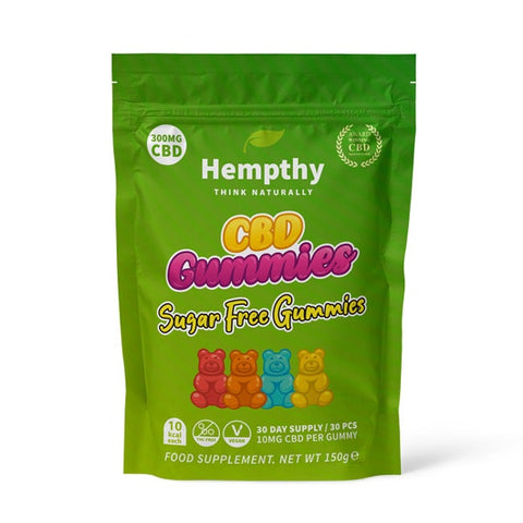 SALE!!! Hempthy 300mg CBD  - Sugar Free Gummies Bears 30pcs