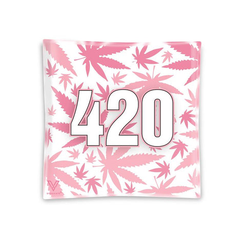 V Syndicate - 420 Pink - Glass Ashtray