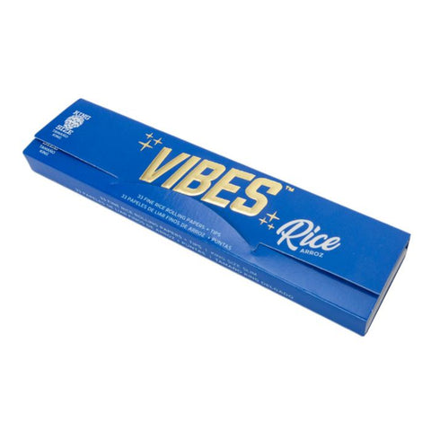 Vibes - King Size Slim - Rice Papers with Tips