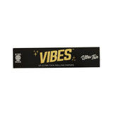Vibes - Black Ultra Thin King Size Rolling Papers - Box of 50