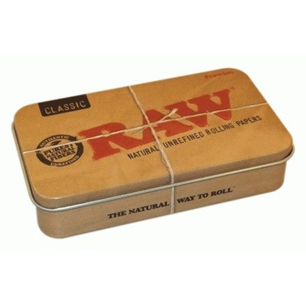 Raw  Metal Tobacco Tin Box - The JuicyJoint