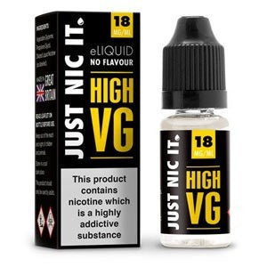 Just Nic It - Flavourless 80/20 VG/PG E-Liquid 10ml - The JuicyJoint