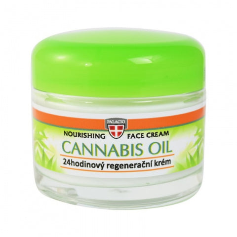 Palacino Herbal Therapy - Cannabis Face Cream Crystal Jar 12% Cannabis Oil 50 ml - The JuicyJoint