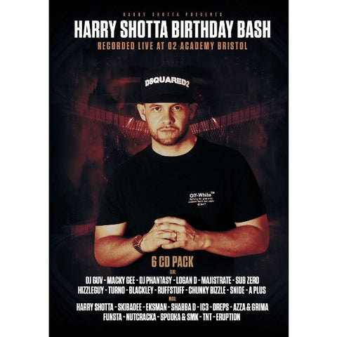 Harry Shotta Birthday Bash 2017 - 6 x CD DnB Pack - The JuicyJoint