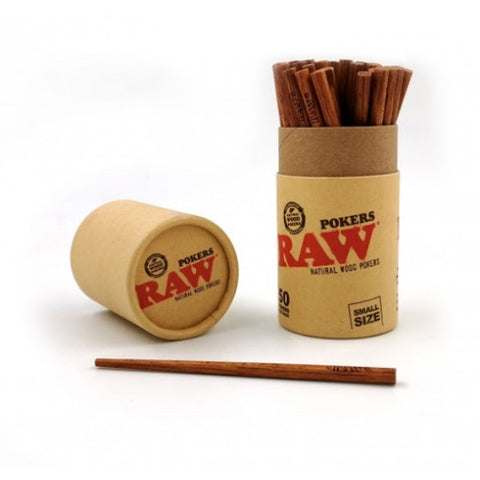 RAW - Natural Wood Pokers - Small Size (113 mm)
