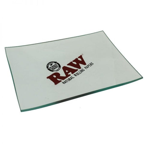 SALE!! Raw Glass Rolling Tray 6" x 4"