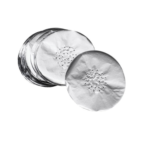 Round Pre-Cut Aluminium Foil For Shisha Bowl, 50 pieces