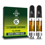 Aztec - Full Spectrum CBD Cartridge 55% 1000mg - Twin Pack
