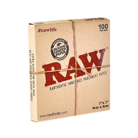 Raw - Parchment Paper 3" x 3" - 100 pack