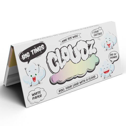 Cloudz - White - Big Tings 'WIDE' King Size Rolling Papers+ Tips