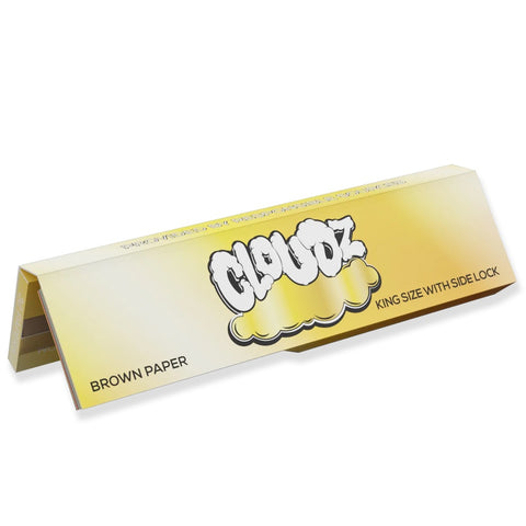 Cloudz - Brown - King Size Rolling Papers + Tips