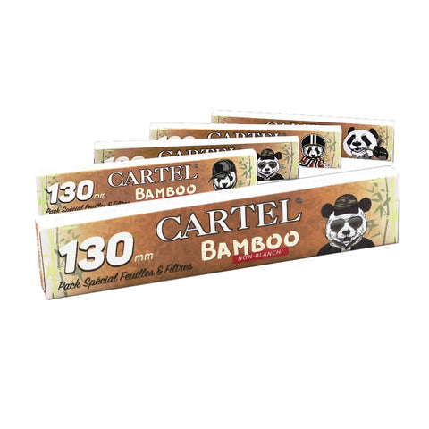 Cartel - Extra Long Slim - Unbleached Bamboo Papers with ART Tips