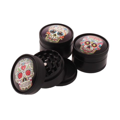 3 Part Metal Grinder - Day Of The Dead - 50mm