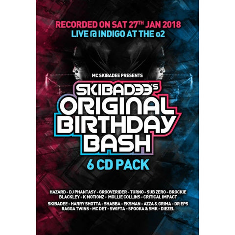 Mc Skibadee's Original Birthday Bash 2018 - Drum and Bass CD Pack - The JuicyJoint