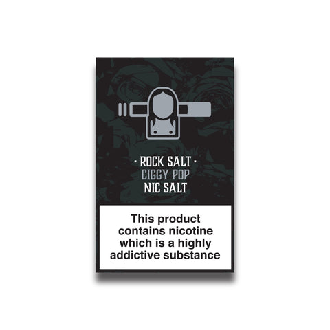SALE!!! Rock Salt Tobacco - 10ml E-Liquid Nicotine Salts 20mg